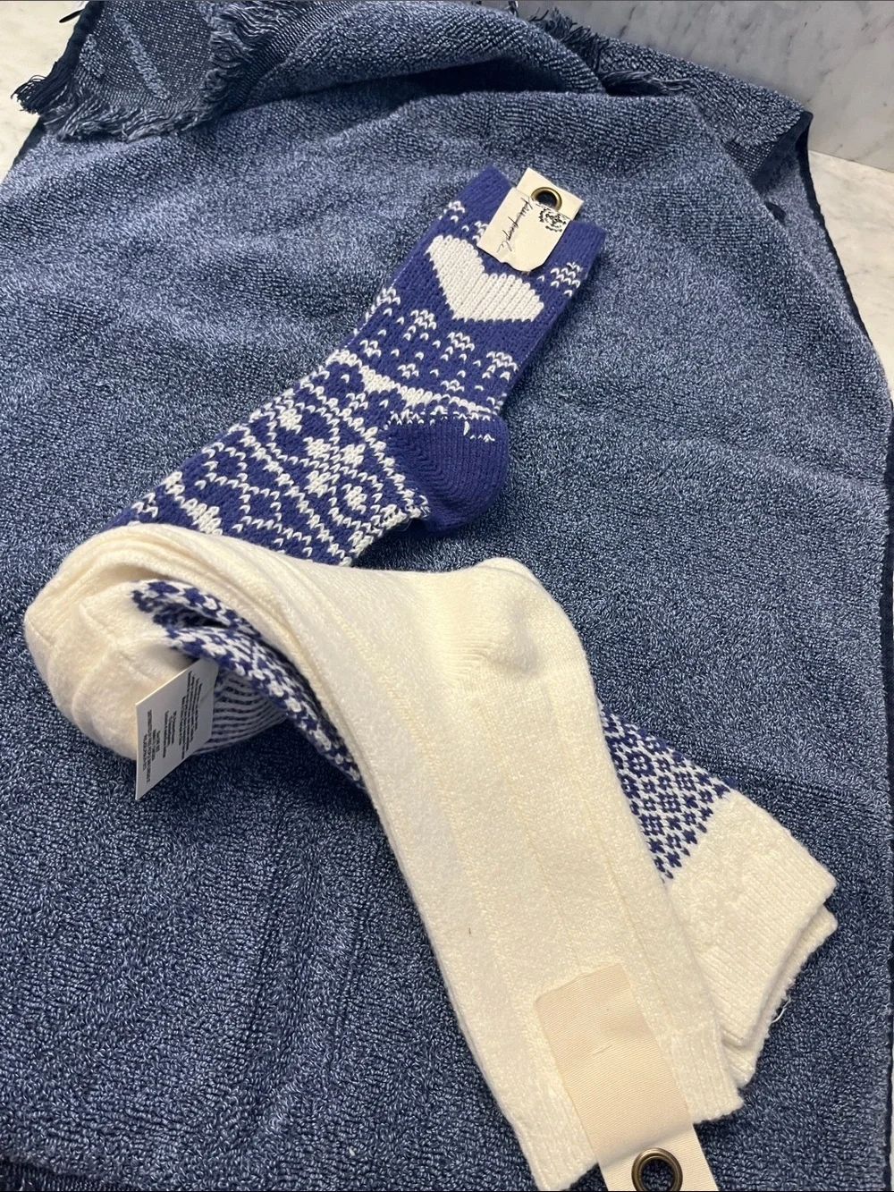 Free People Nordic Knit Sock Bundle, Set of 3 Pairs, NWT